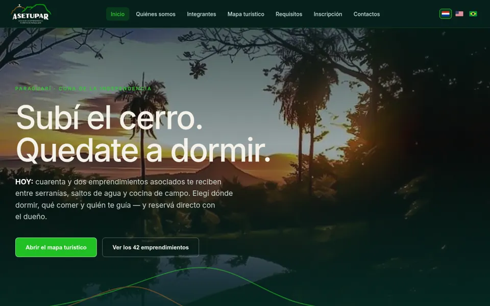 Captura de asetupar.com