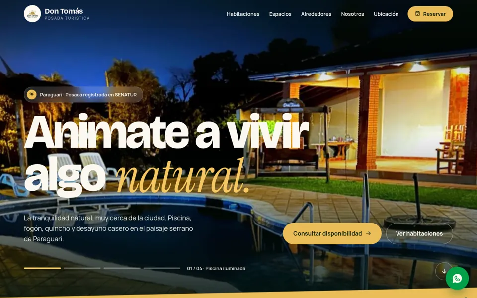 Captura de dontomasposada.com